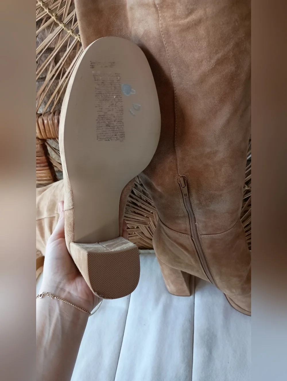 Steve Madden Tan Suede Leather Over-the-Knee Boots_10